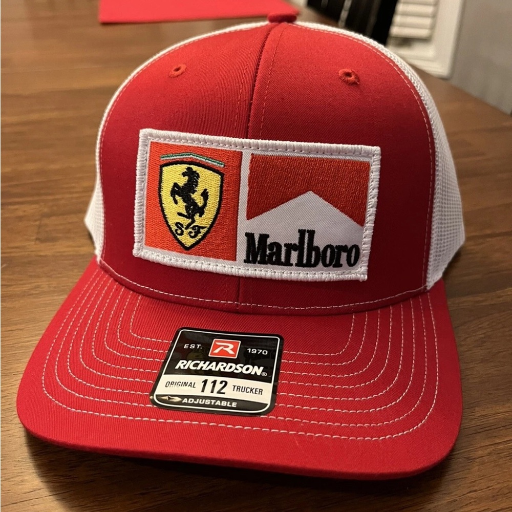 Ferrari Marlboro Formula 1 Richardson 112 Snapback Trucker Hat